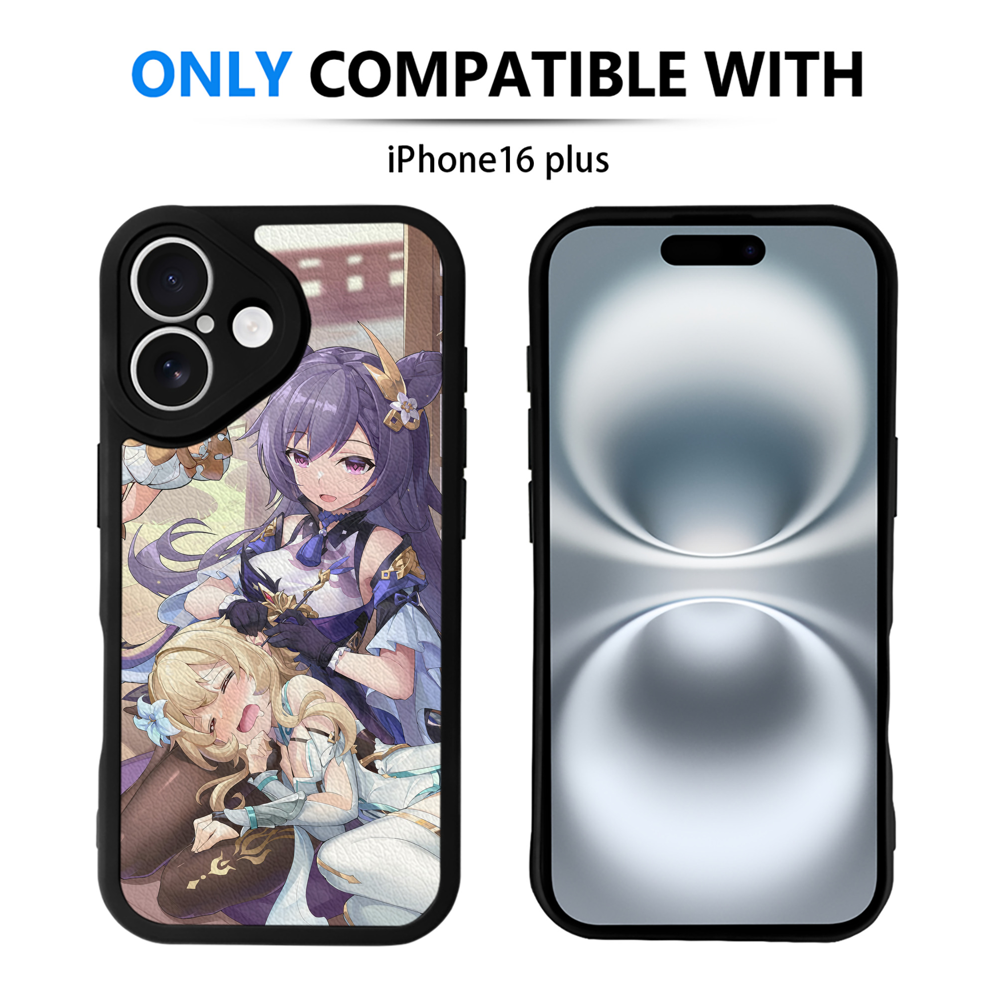 げんし神 genshin 【iPhone 16シリーズ対応】シリコンスマホケース（レザー調） 材質：シリコン